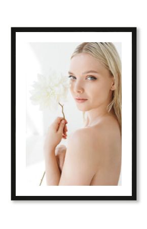woman with flower
