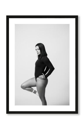 Mujer blanco y negro