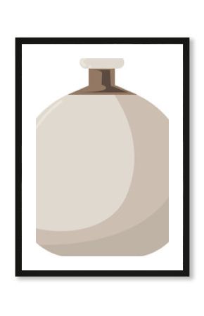 Aesthetic large glass vase in classic boho color with antique shape