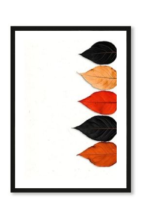 Dried Leaf Collage in Boho Aesthetic