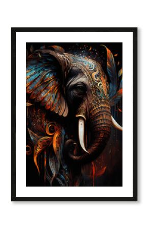 Boho Elephant - AI generated