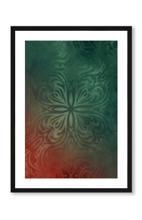 Mandala wallpaper, tracery round boho style. Ethnic ornament background. Folk, meditation design. Colored curved shape. 