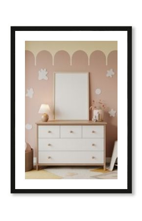 Baby Room mockup with Poster Frame