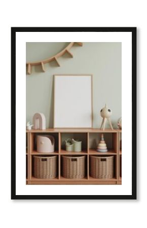 Baby Room mockup with Poster Frame