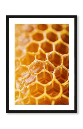 honeycomb pattern, showing geometric perfection and natural beauty