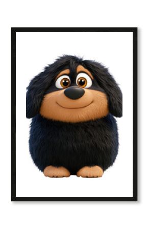PNG Tibetan mastiff dog illustration cartoon animal.
