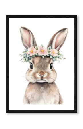PNG Bunny standing illustration animal rabbit.