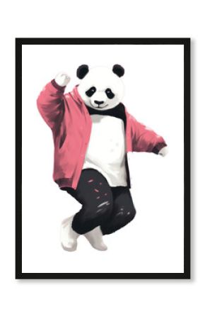 PNG Panda dancing mammal animal bear.