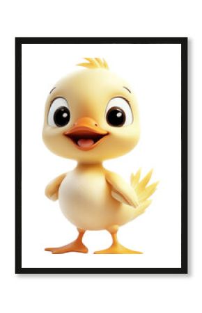 PNG Cartoon background White Baby Duck illustration.