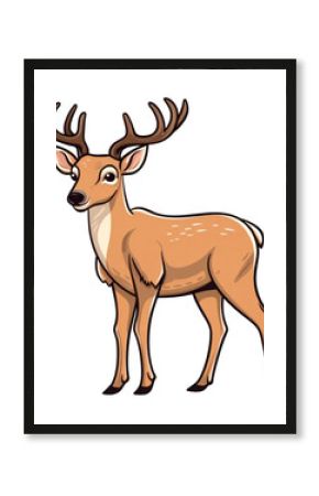 PNG Deer Clip art wildlife cartoon drawing.