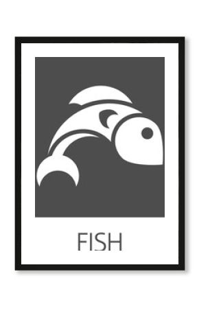 Fish Seafood Food Icon Concept