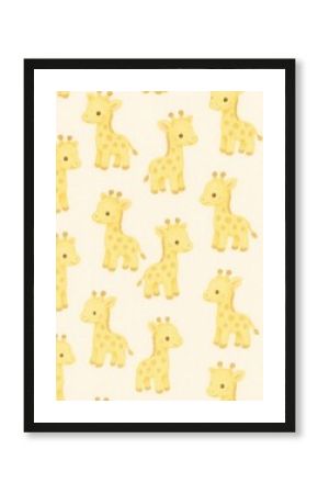 Cute giraffe pattern illustration
