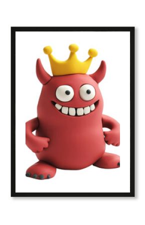 PNG Red Monster monster yellow crown.