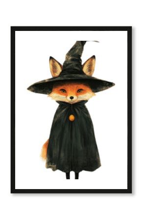 PNG Fox costumes wearing witch outfit animal human cute.