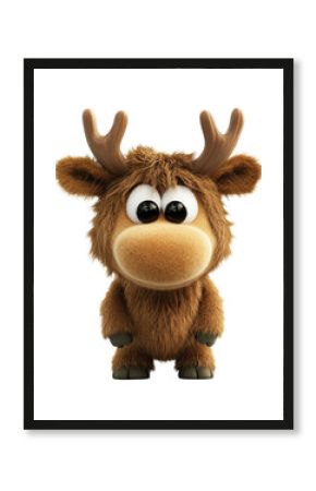 PNG Moose illustration cartoon fluffy.