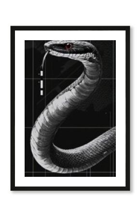 Snake snake illustration background.