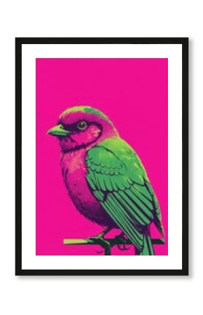 Vibrant bird portrait