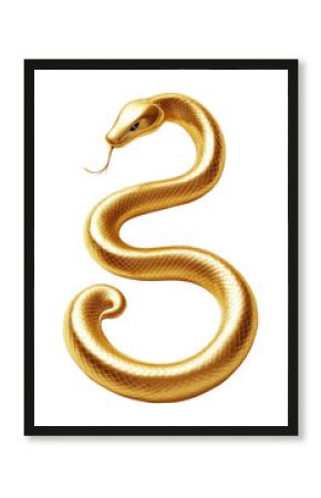 PNG Gold snake gold illustration reptile.