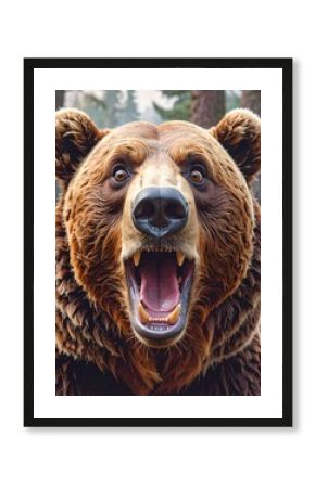 Wütender Braunbär
