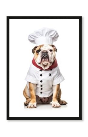 Bulldog mammal animal chef.