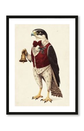 Animal illustration victorian vintage.