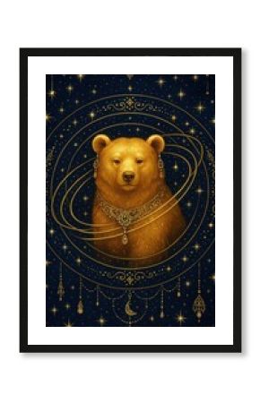 Celestial bear adorned with jewels.