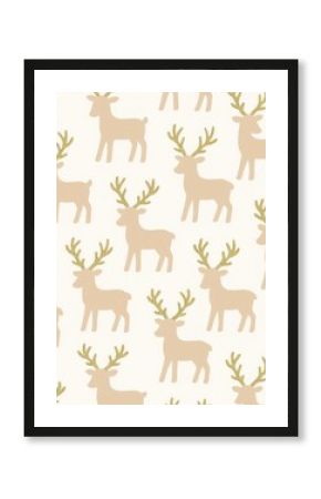 Stylish deer pattern wallpaper.