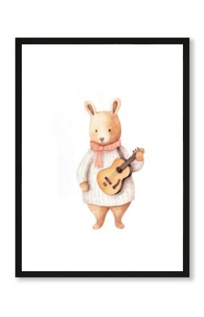 Two squirrel wearing christmas clothes figurine cute toy.