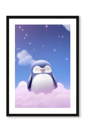 Penguin dreamy wallpaper outdoors snowman animal.