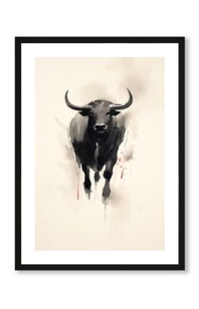 Livestock buffalo cattle animal.