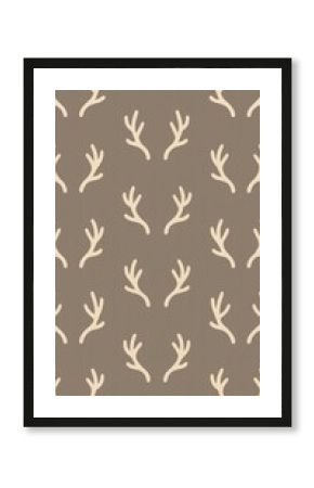 Minimalist antler pattern wallpaper.