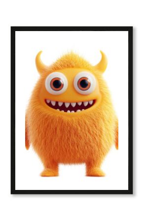 PNG Happy monster creature cartoon cute.