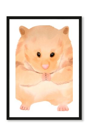 watercolor hamster