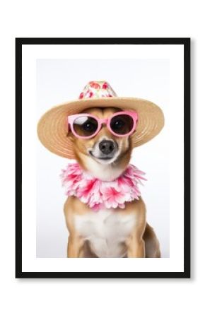 Dog sunglasses portrait mammal.