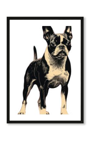 PNG Boston Terrier background terrier boston.