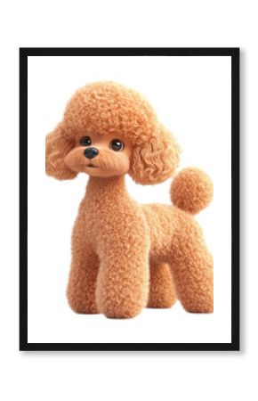 PNG Poodle dog illustration cartoon pet.