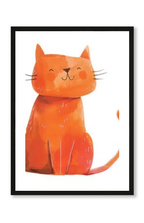 PNG Cat illustration cute whimsical.