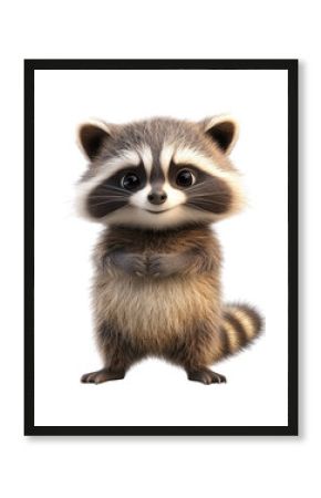 PNG Furry raccoon illustration animal cute.