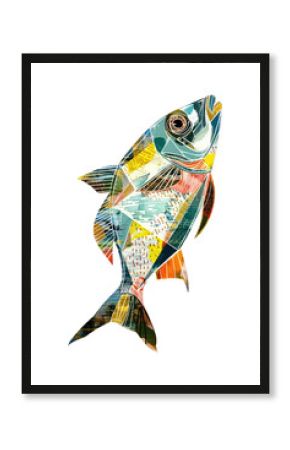 PNG Fish art colorful illustration.