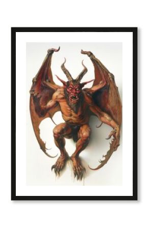 Fierce demon with wings