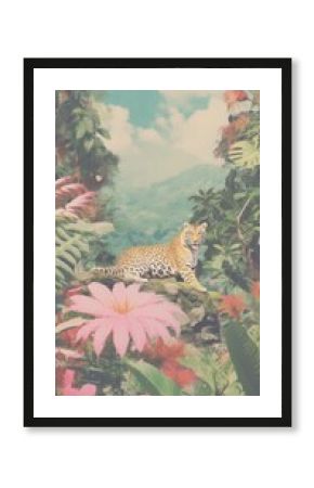 Jungle wildlife outdoors leopard.