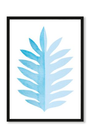 Colorful leaf png mockup in paper craft style