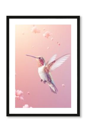 Cute Bee Hummingbird dreamy wallpaper hummingbird animal flying.