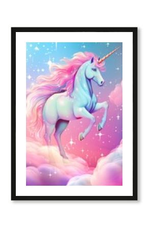 Rainbow unicorn fantasy background graphics rainbow animal.