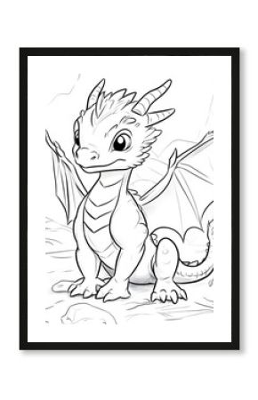 Dragon coloring page
