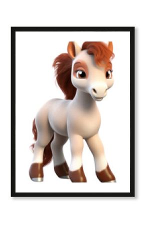 PNG Horse figurine cartoon mammal.