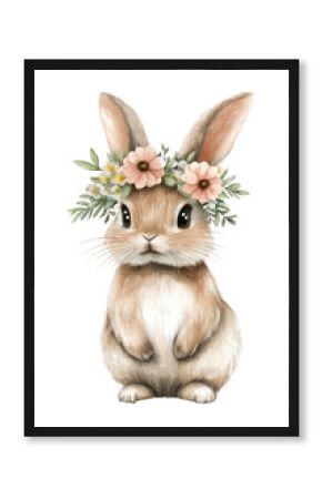 PNG Bunny standing illustration animal rabbit.