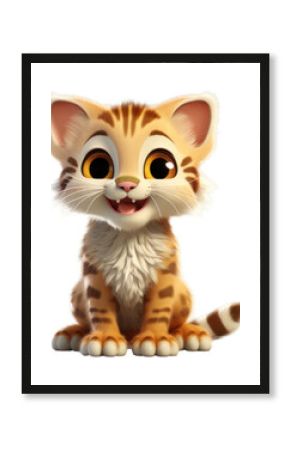 PNG Cartoon animal mammal kitten.
