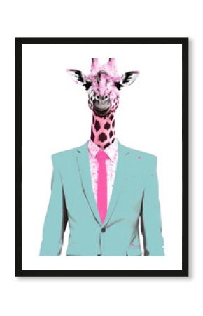 PNG Giraffe businessperson giraffe animal wildlife.