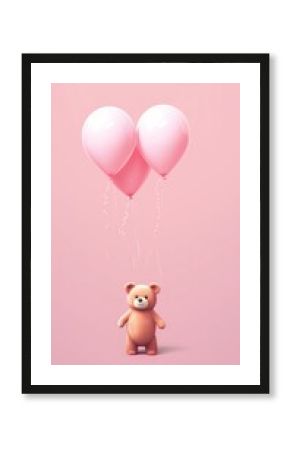 Bear balloon toy representation.
